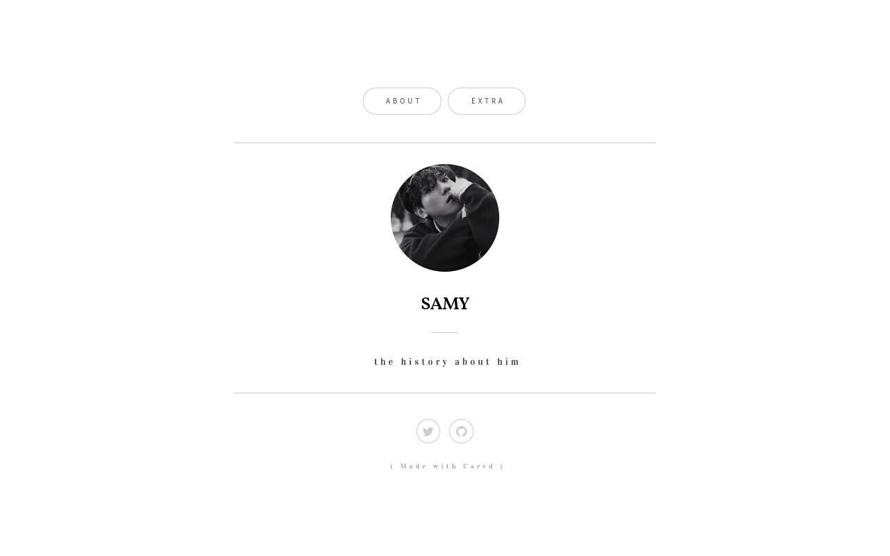 Carrd profile picture for @samy